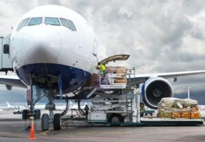 Logistiek transport door de lucht